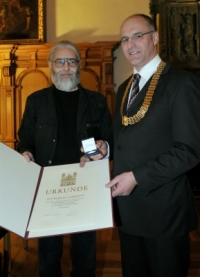Verleihung der stdtischen Verdienstmedaille "FR AUGSBURG" 2008 an Wolfgang F. Lightmaster