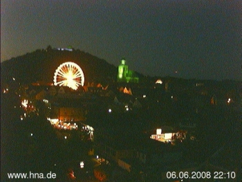 Lichtknstlerische Stadtillumination Illumination Homberg Hessentag 2008 - Lichtkunst by Wolfgang F. Lightmaster