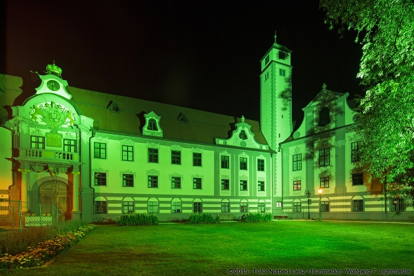 Wolfgang F. Lightmaster - Stadtillumination 30K Night Light Run Augsburg 2015 - Foto: Norbert Liesz