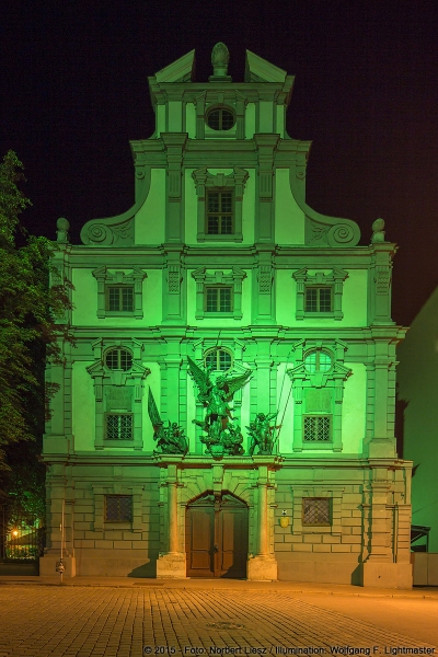 Wolfgang F. Lightmaster - Stadtillumination 30K Night Light Run Augsburg 2015 - Foto: Norbert Liesz