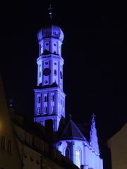 Lichtknstlerische Stadtillumination Illumination Augsburg MAX07 - Lichtkunst by Wolfgang F. Lightmaster