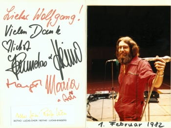 Wolfgang F. Lightmaster - Tourneen 1972 bis 1987 - Dank 1982