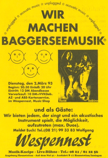 unplugged - Das Forum fr akustische Musik in Augsburg "Wir machen Baggerseemusik" - Wolfgang F. Lightmaster