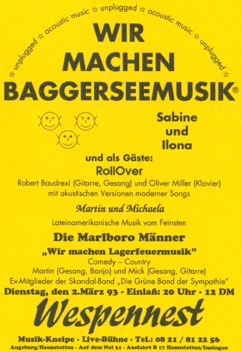 unplugged - Das Forum fr akustische Musik in Augsburg "Wir machen Baggerseemusik" - Wolfgang F. Lightmaster