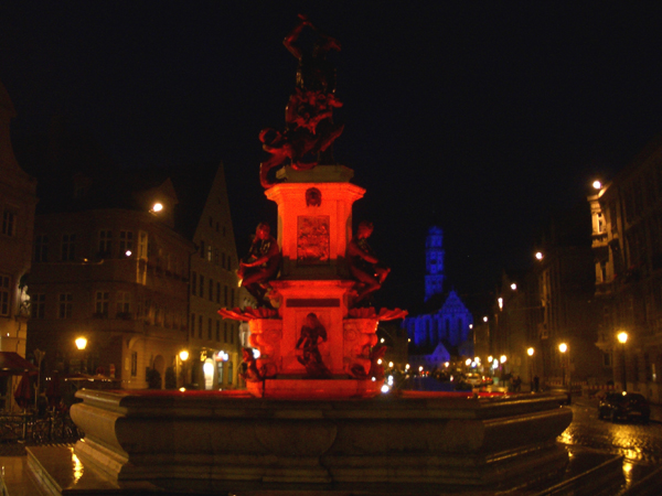 Stadtillumination City Illumination Augsburg by Lichtknstler Wolfgang F. Lightmaster