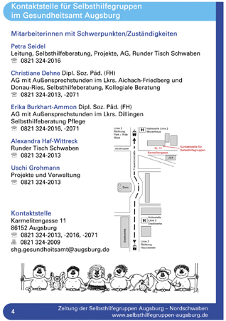 Stadt Augsburg Selbsthilfegruppen SHG