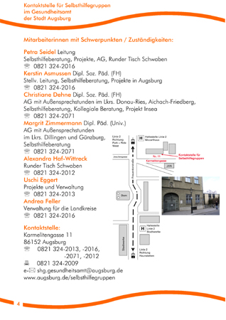 Stadt Augsburg Selbsthilfegruppen SHG